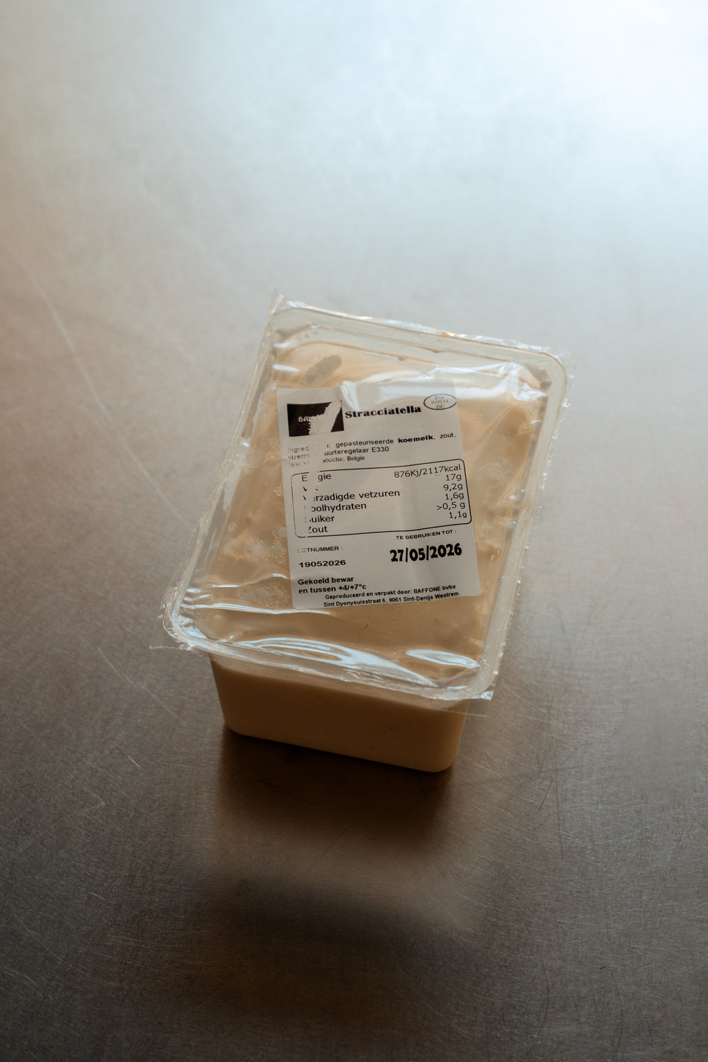 Fresh Belgian Stracciatella Cheese (500g)