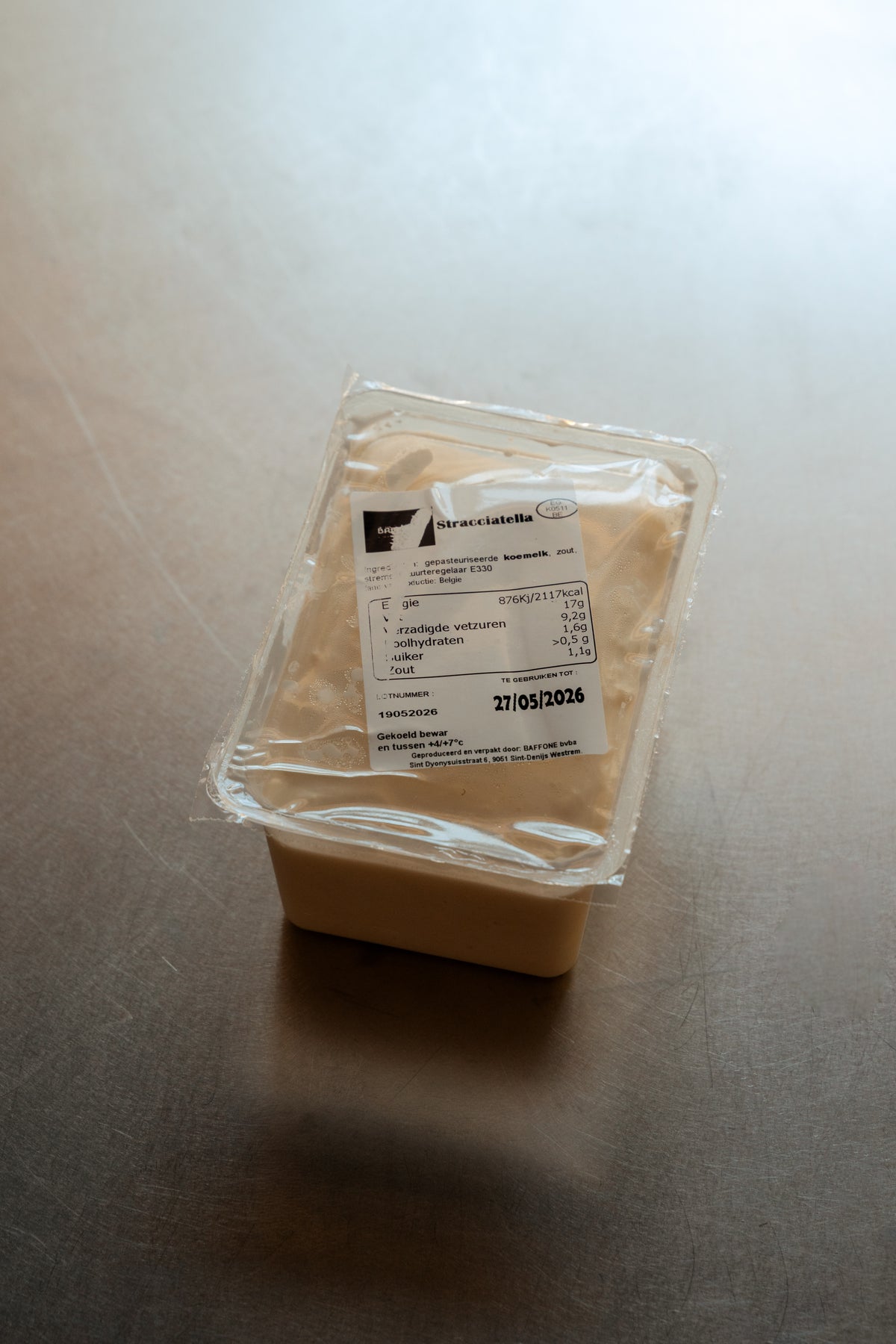 Fresh Belgian Stracciatella Cheese (500g)