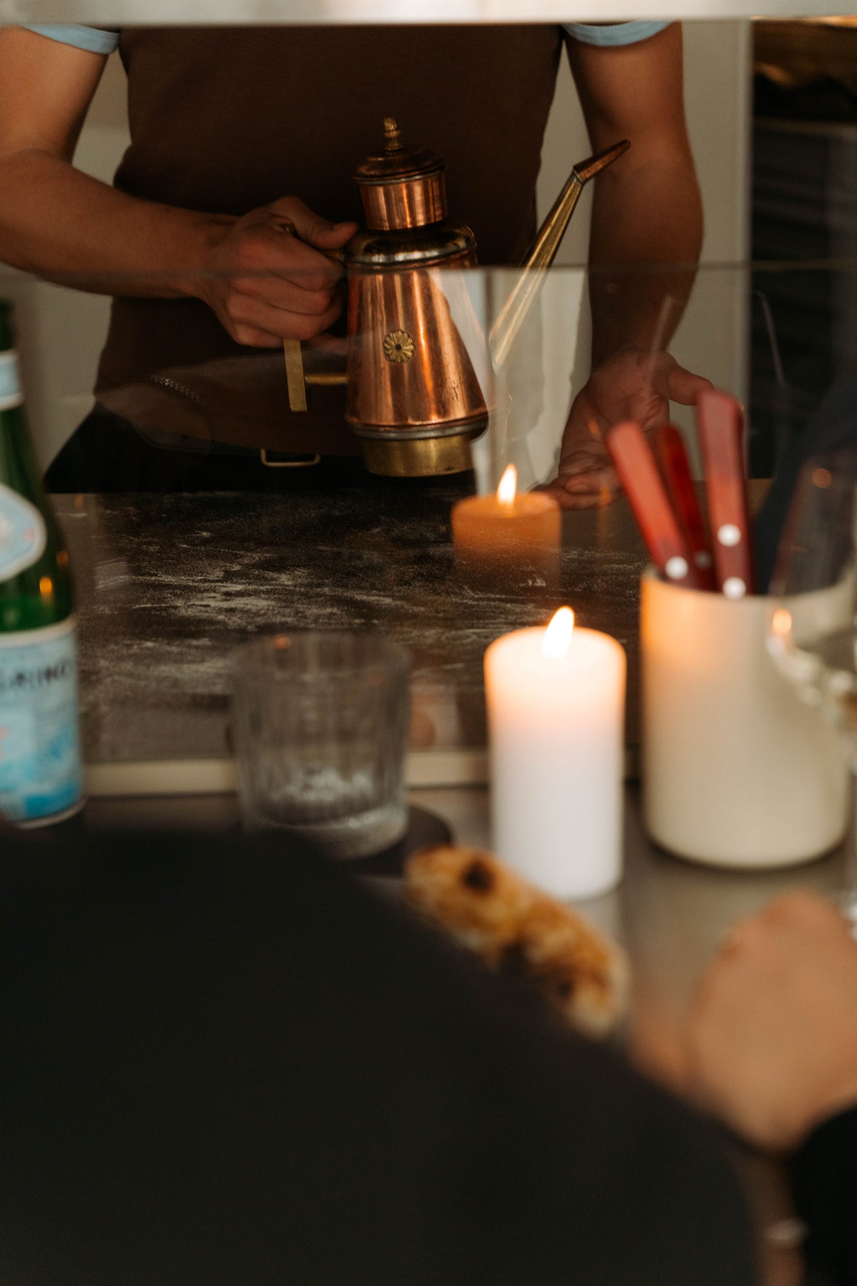 Copper Olive Oil Can