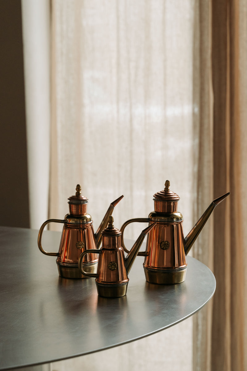 Copper Olive Oil Can